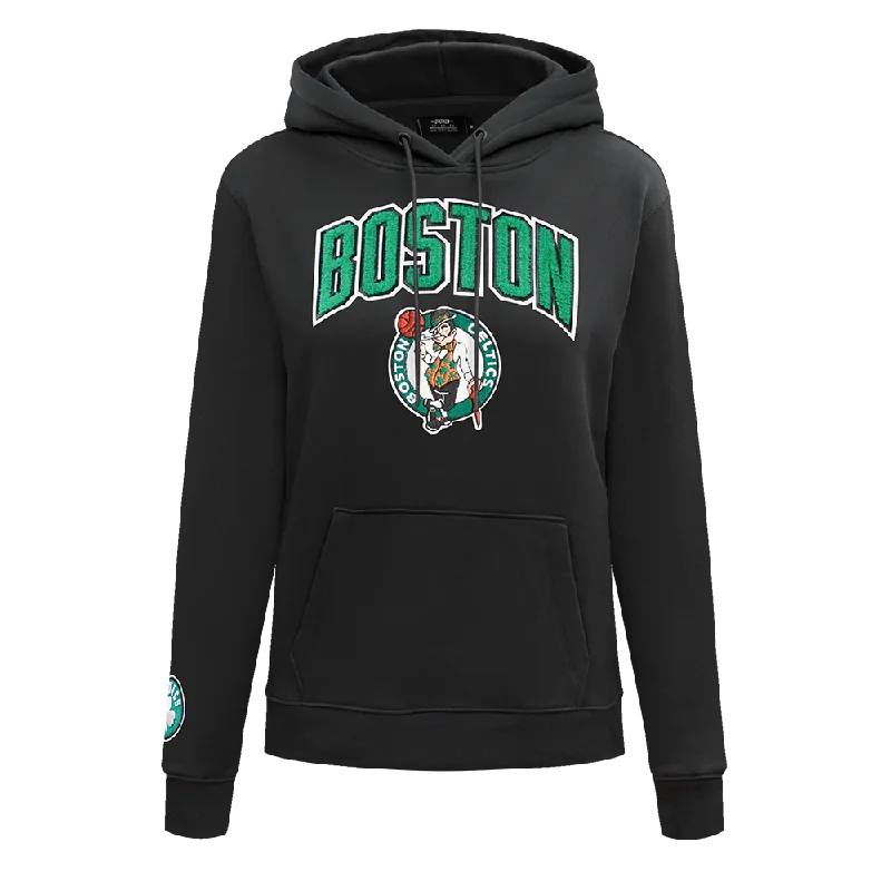 NBA BOSTON CELTICS CLASSIC WOMEN'S PO HOODIE (BLACK)