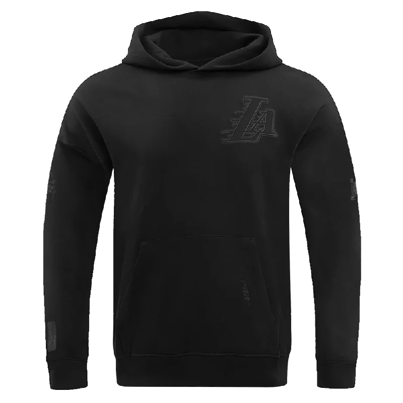 NBA LOS ANGELES LAKERS NEUTRAL DROP SHOULDER FLC PO HOODIE (BLACK)