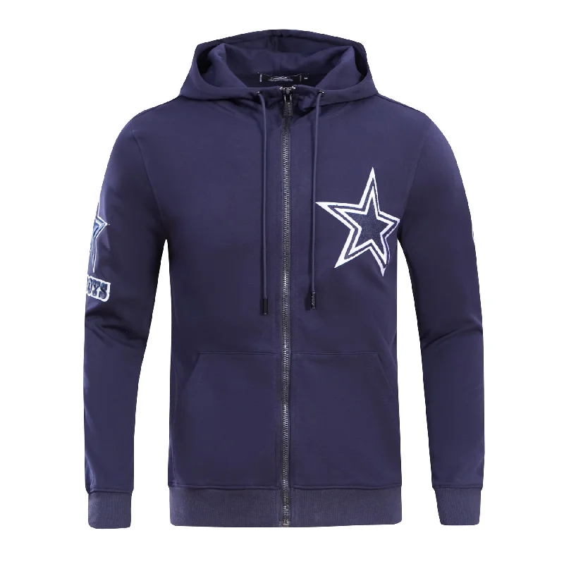 NFL DALLAS COWBOYS CLASSIC CHENILLE PO HOODIE (MIDNIGHT NAVY)