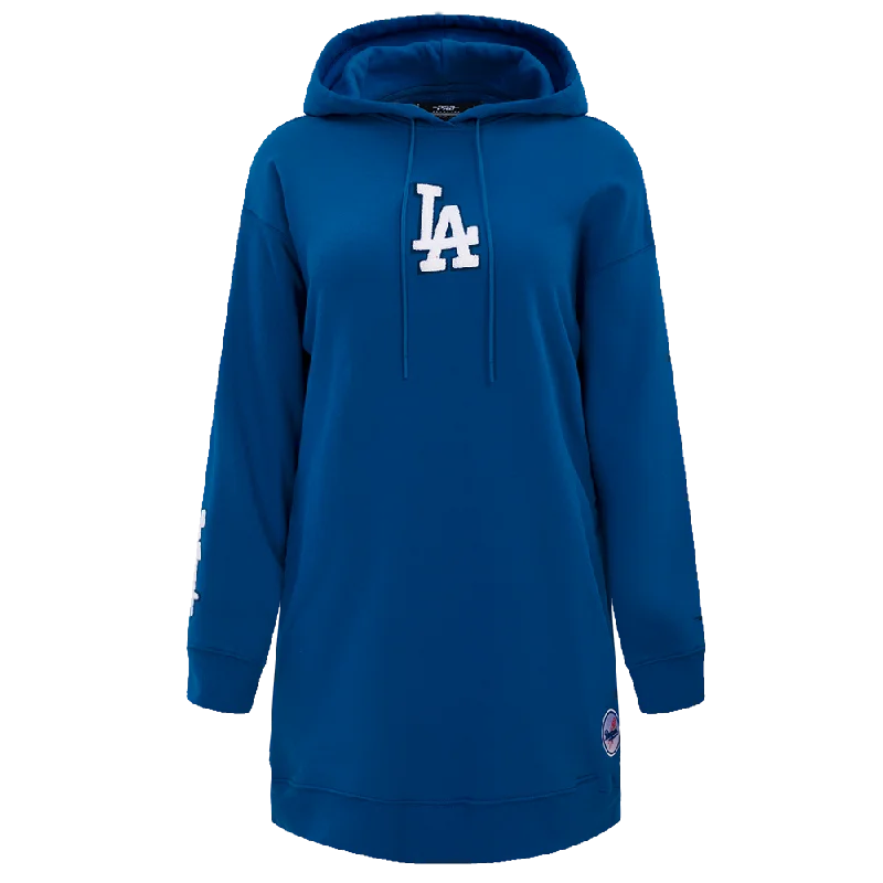 MLB LOS ANGELES DODGERS CLASSIC WOMEN'S HOODIE DRESS (DODGER BLUE)