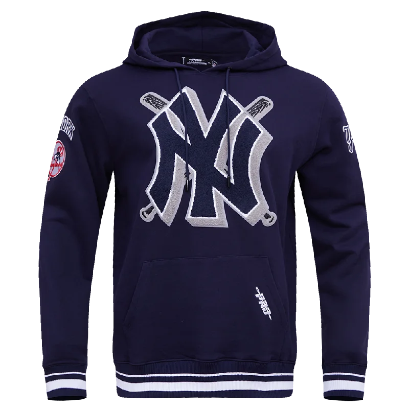 MLB NEW YORK YANKEES MASH UP HOODIE (MIDNIGHT NAVY/WHITE)