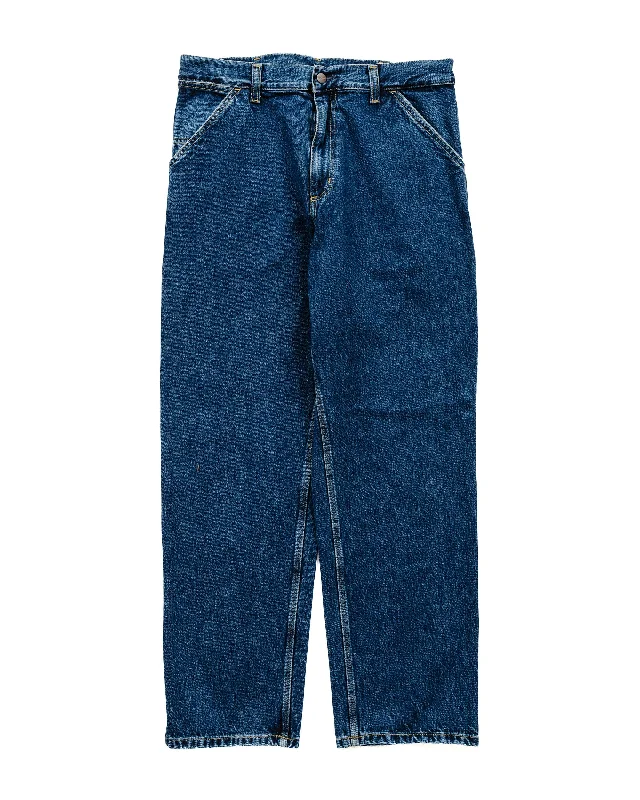 Carhartt W.I.P. Single Knee Pant Blue Stone Washed