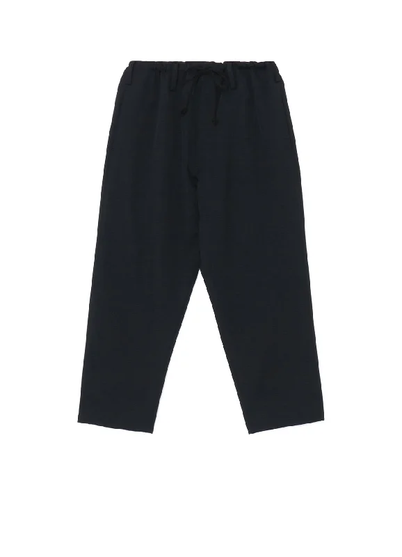 WOOL GABARDINE CLASSIC DRAWSTRING PANTS