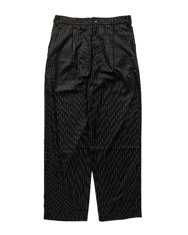 Stüssy Striped Volume Pleated Trouser Black