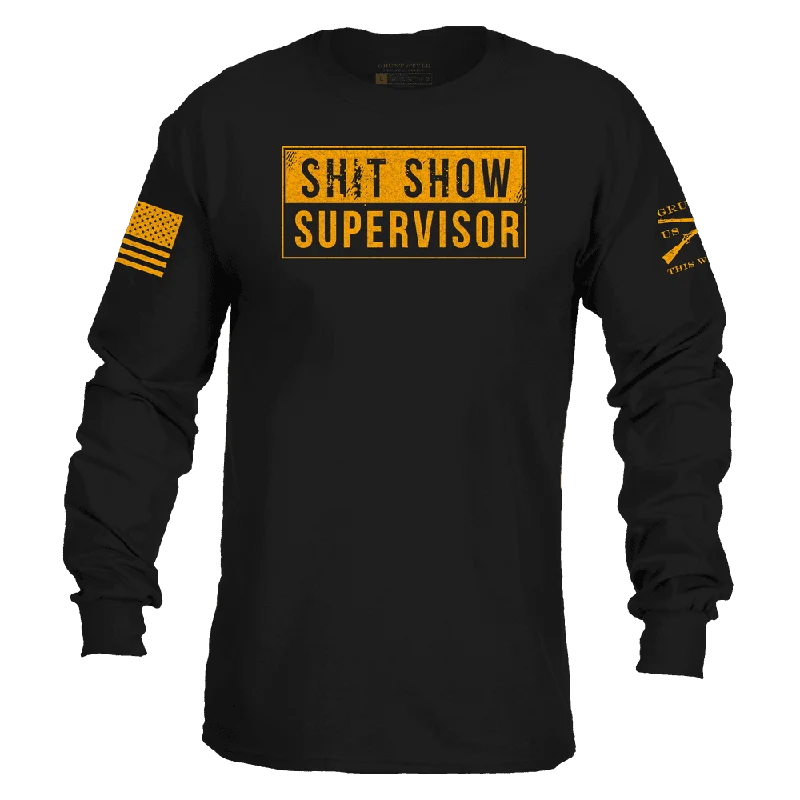 Sh*t Show Supervisor Long Sleeve - Black