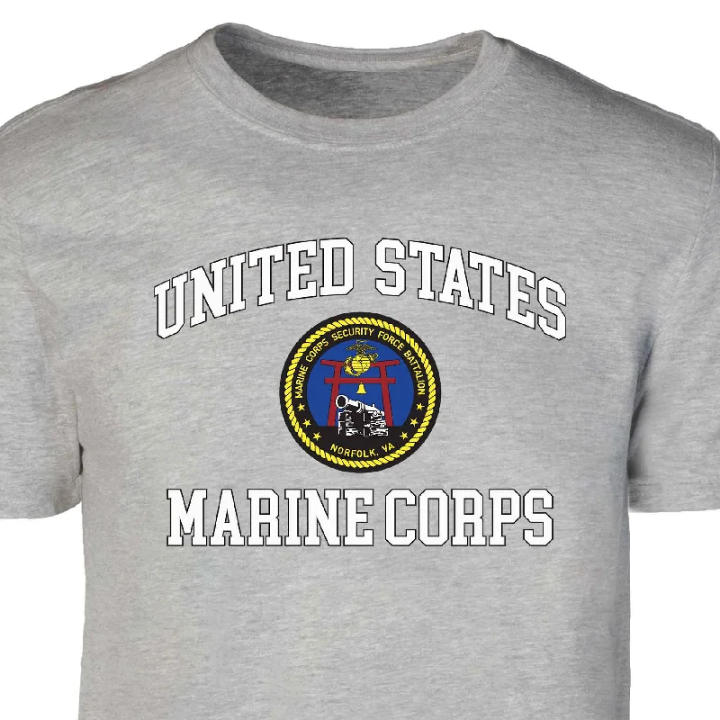 Marine Corps Security Force USMC Patch Graphic T-shirt