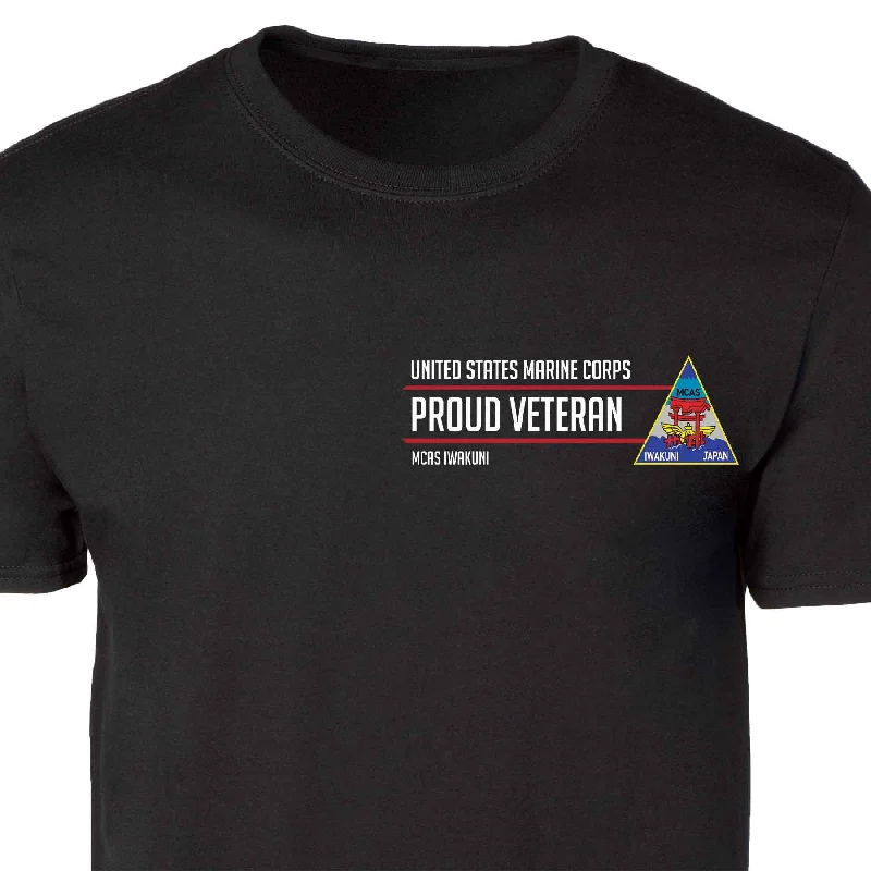 MCAS Iwakuni Proud Veteran Patch Graphic T-shirt