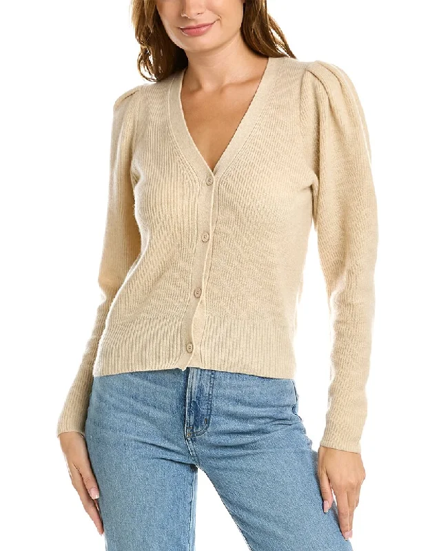 Design History Puff Sleeve Cashmere Sweater