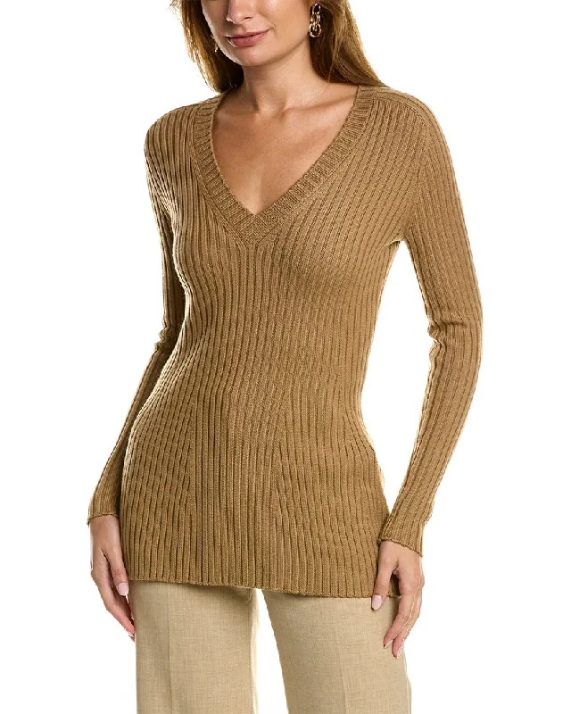 St. John V-Neck Wool Sweater