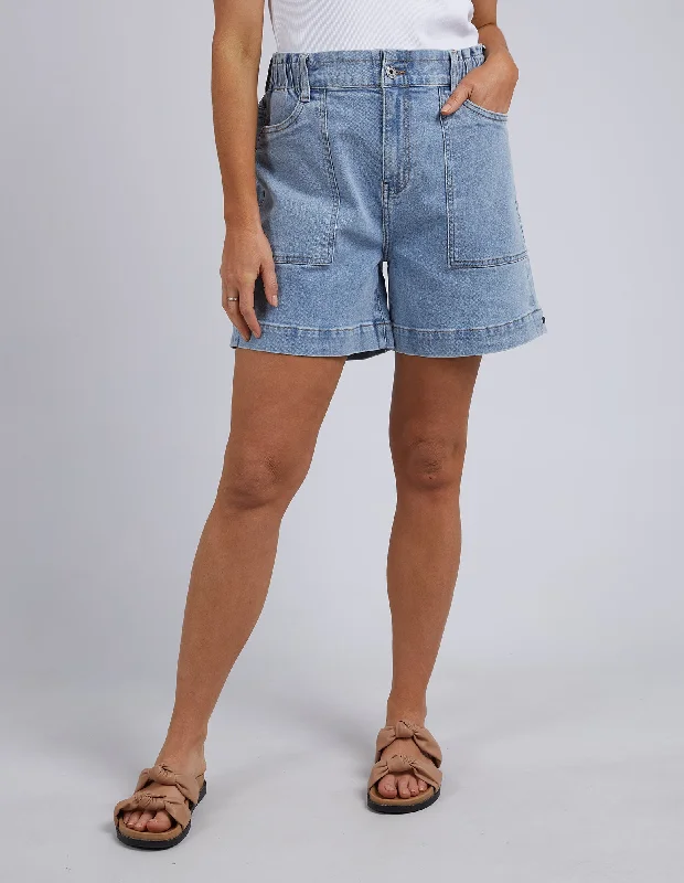 Atlas Denim Short Mid Blue Wash