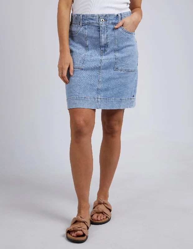 Atlas Denim Skirt Blue