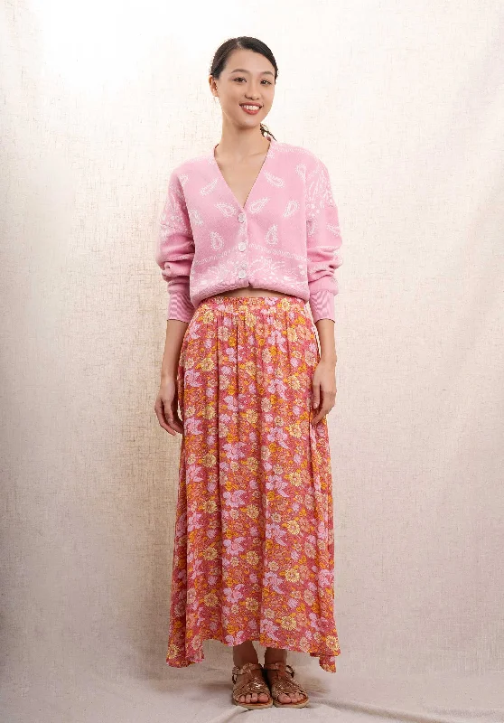 Skirt 6266 Pink-Flower