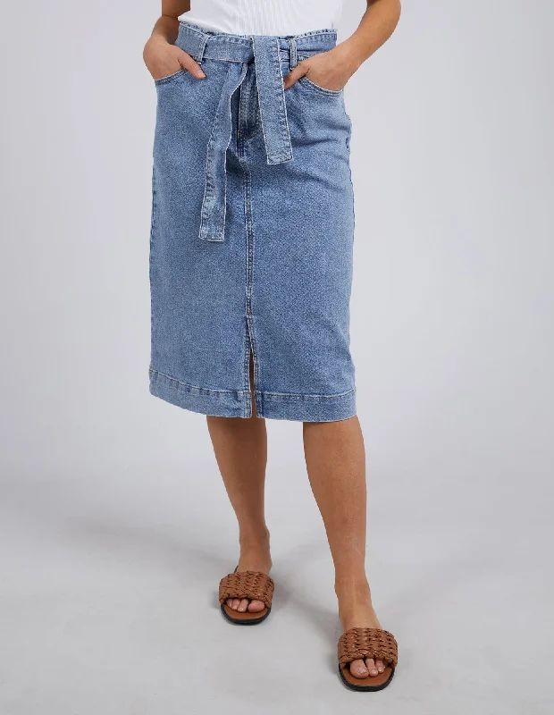 Emily Denim Skirt Light Blue Wash