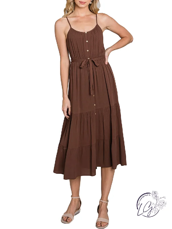 Coffee Date Tiered Maxi Dress