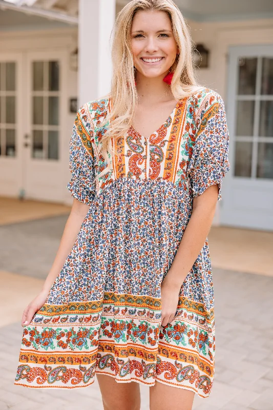 It's The Little Things Cream White Floral Dress