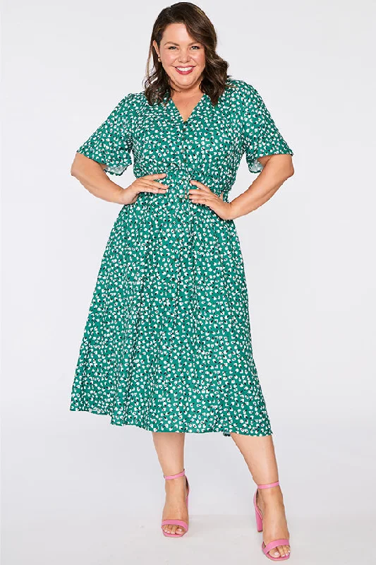 Marley Green Floral Dress